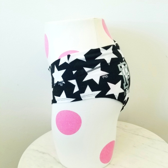 Victoria's Secret PINK Vintage Fashionshow Cotton Glitter Stars Panty NWT - Picture 3 of 12